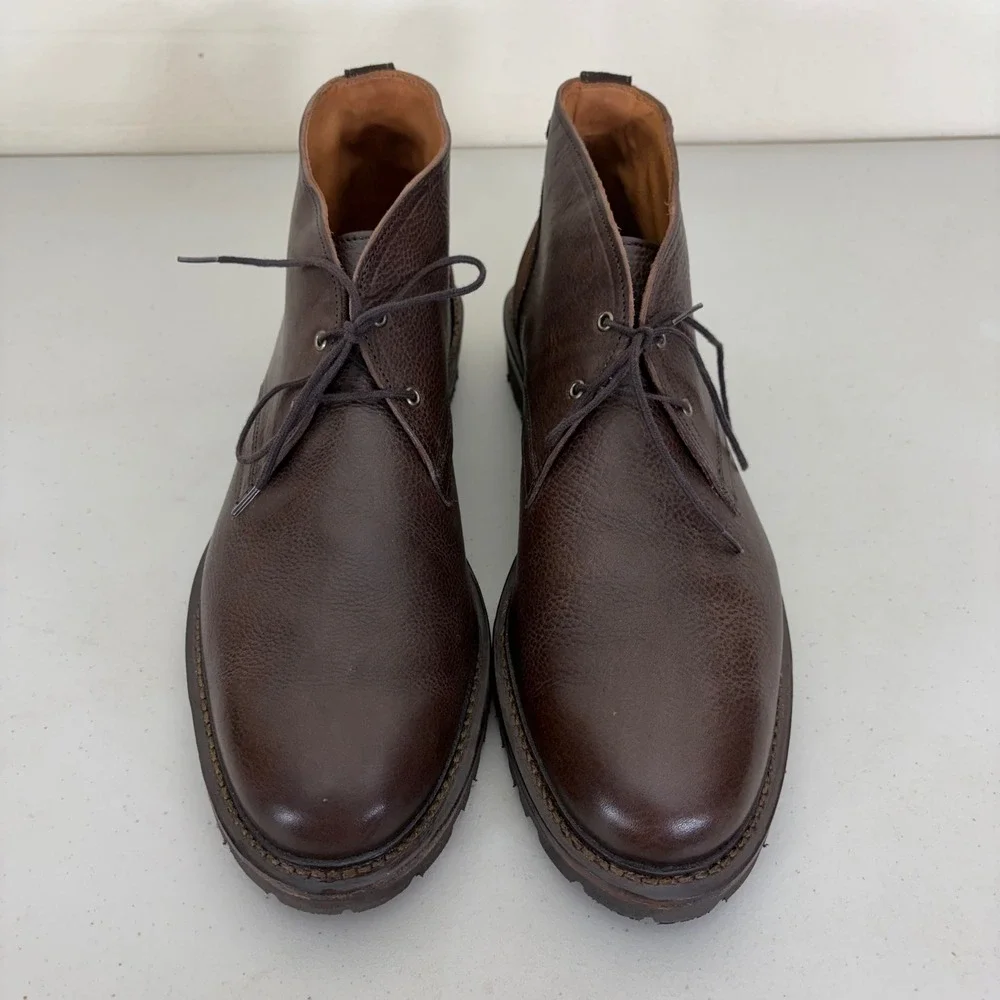 Allen Edmonds Discovery Chukka Boots Mens 10 B Brown Leather Suede 3982 Narrow